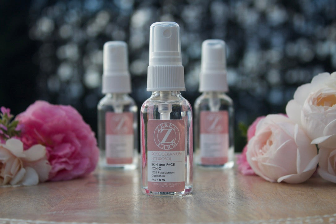 Rose Geranium Hydrosol Skin and Face Tonic